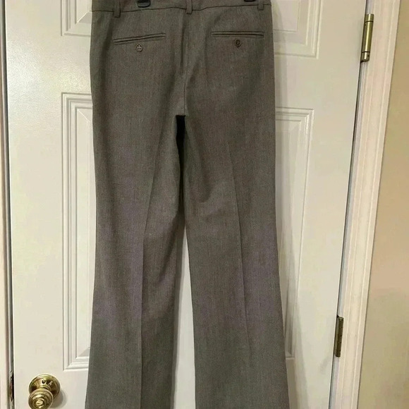 Size 2 Gray THEORY Wool Trouser Pants with Pleats, Used, See Photos - Picture 3 of 11